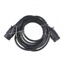 Przewód podłączeniowy wtyczka wtyczka     obtrysk 3,5m 7 żył (W+W) (kabel 1mm) ELMOT