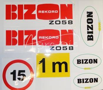 komplet znaków do Bizona Z058 Rekord