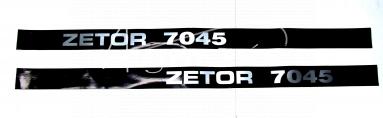 Komplet znaków - emblematów Zetor 7045 
