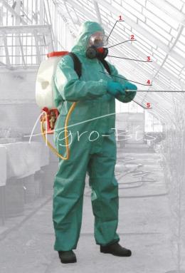 IZOC-2 został stworzony, z myślą o zabezpieczeniu osób wykonujących pracę z użyciem środków chemicznych i pestycydów. 