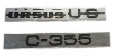 Komplet znaków - emblematów Ursus C-355 