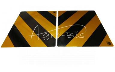 Tablica odblaskowa żółto czarna 300x400  tab-ŻC-34