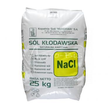 Sól naturalna kamienna Kłodawska 25kg