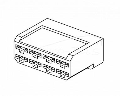 Obudowa konektorowa ONP MC 6,3 V2 8P (    sprzedawana po 10 szt) ELMOT widoczna cena za 1 sztukę