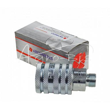 Szybkozłącze hydrauliczne gniazdo        M18x1.5 gwint zewnętrzny EURO PUSH-PULL (9100818G) (ISO 7241-A) HYDRAL PREMIUM