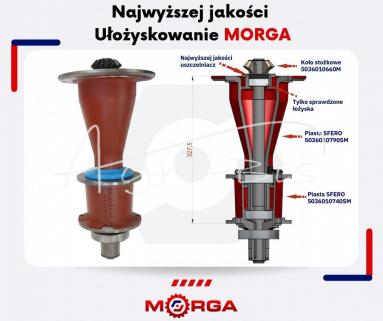 Complete bearing for the Polish Sfero MORGA rotary mower