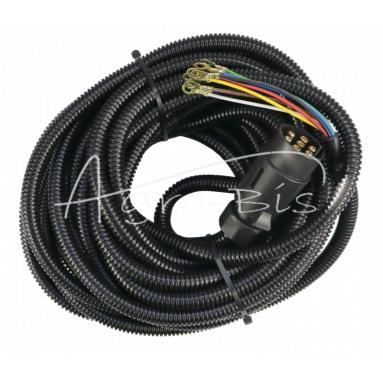 Trailer electrical connection cable 7x1 12m ELMOT PREMIUM conduit
