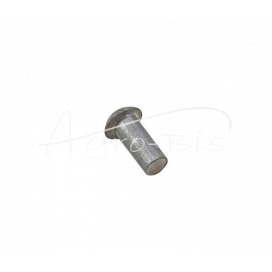 Nit aluminiowy 2.5x6 łeb kulisty DIN660   DIN124 ( sprzedawane po 100 szt ) widoczna cena za 1 sztukę