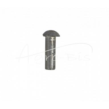 Nit aluminiowy 2.5x8 łeb kulisty DIN660   DIN124 ( sprzedawane po 50 szt ) widoczna cena za 1 sztukę