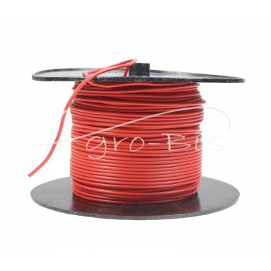 Przewód elektryczny LgY-S instalacji      1,00mm czerwony (sprzedawany po 100 m) Premium ELMOT