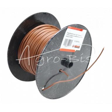 Przewód elektryczny LgY-S instalacji      1,00mm brązowy (sprzedawany po 100 m) Premium ELMOT