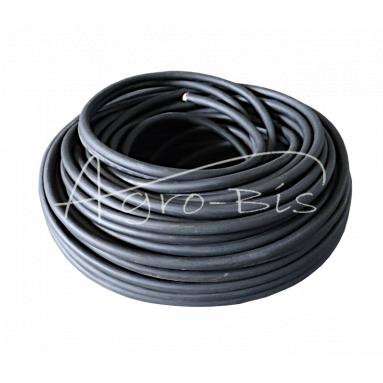 Kabel przewód rozruchowy spawalniczy,     akumulatora 1x50 gumowany - elastyczny czarny Premium ELMOT (pakowany po 100 mb) sprzedawany na metry