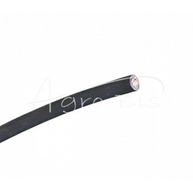 Kabel przewód rozruchowy spawalniczy,     akumulatora 1x16 gumowany - elastyczny czarny Premium ELMOT (pakowany po 100 mb) sprzedawany na metry