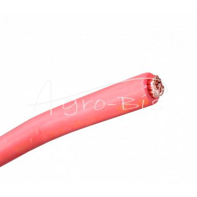 Kabel przewód rozruchowy spawalniczy,     akumulatora 1x50 gumowany - elastyczny czerwony Premium ELMOT (pakowany po 100 mb) sprzedawany na metry