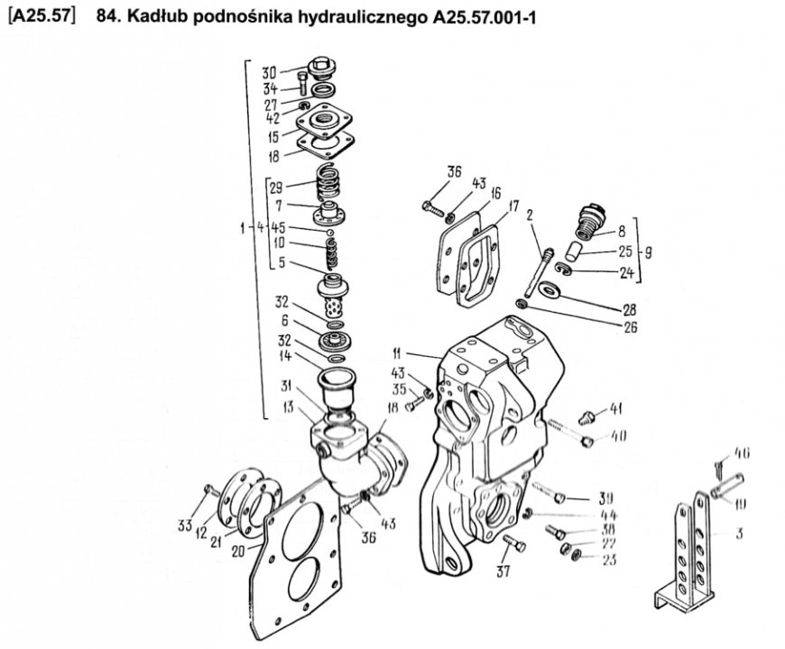 Hydraulika T25 - Części do hydrauliki ciągnika Władimirec