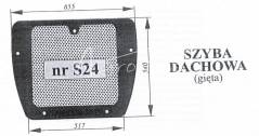 Szyba dachowa Zetor Major 935523