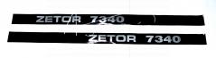 Komplet znaków emblematów Zetor 7340 