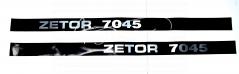 Komplet znaków  emblematów Zetor 7045 