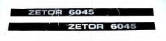 Komplet znaków emblematów Zetor 6045 