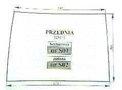 szyba przednia Zetor Proxima, bezbarwna