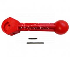 Long red valve lever