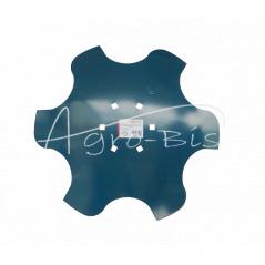 Toothed disc 460, thickness 4mm, extreme 6 holes for AP21 hub, left harrow MORGA