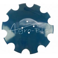 Toothed disc 460, thickness 4mm, 4 harrow holes 98mm for SKF hub 196620M Ares AU341 MORGA