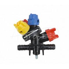 3way nozzle holder (double hose connector, RAUsystem)