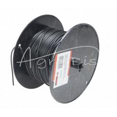 LgYS installation electric cable 1.00 mm black (sold in 100 m) Premium ELMOT