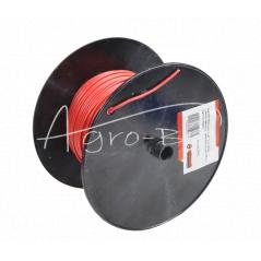 Przewód elektryczny LgYS instalacji      1,00mm czerwony (sprzedawany po 100 m) Premium ELMOT