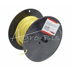 Przewód elektryczny LgYS instalacji      1,00mm żółty (sprzedawany po 100 m) Premium ELMOT