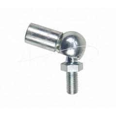 Angle ball joint with clip DIN 71802 thread 2 x M8 right MORGA (sold in 5 pieces) visible price for 1 piece