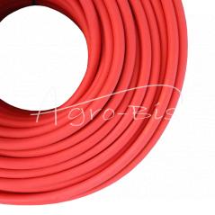 Kabel przewód rozruchowy spawalniczy,     akumulatora 1x25 gumowany  elastyczny czerwony Premium ELMOT (pakowany po 100 mb) sprzedawany na metry