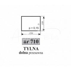 Szyba tylna dolna przesuwna Ursus 3512 kabina Koja Smolniki